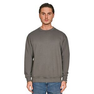 Casual Classics Mens Core Combed Cotton Regular Sweatshirt / Charcoal